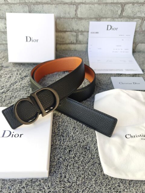 Premium Black Leather Formal Belt